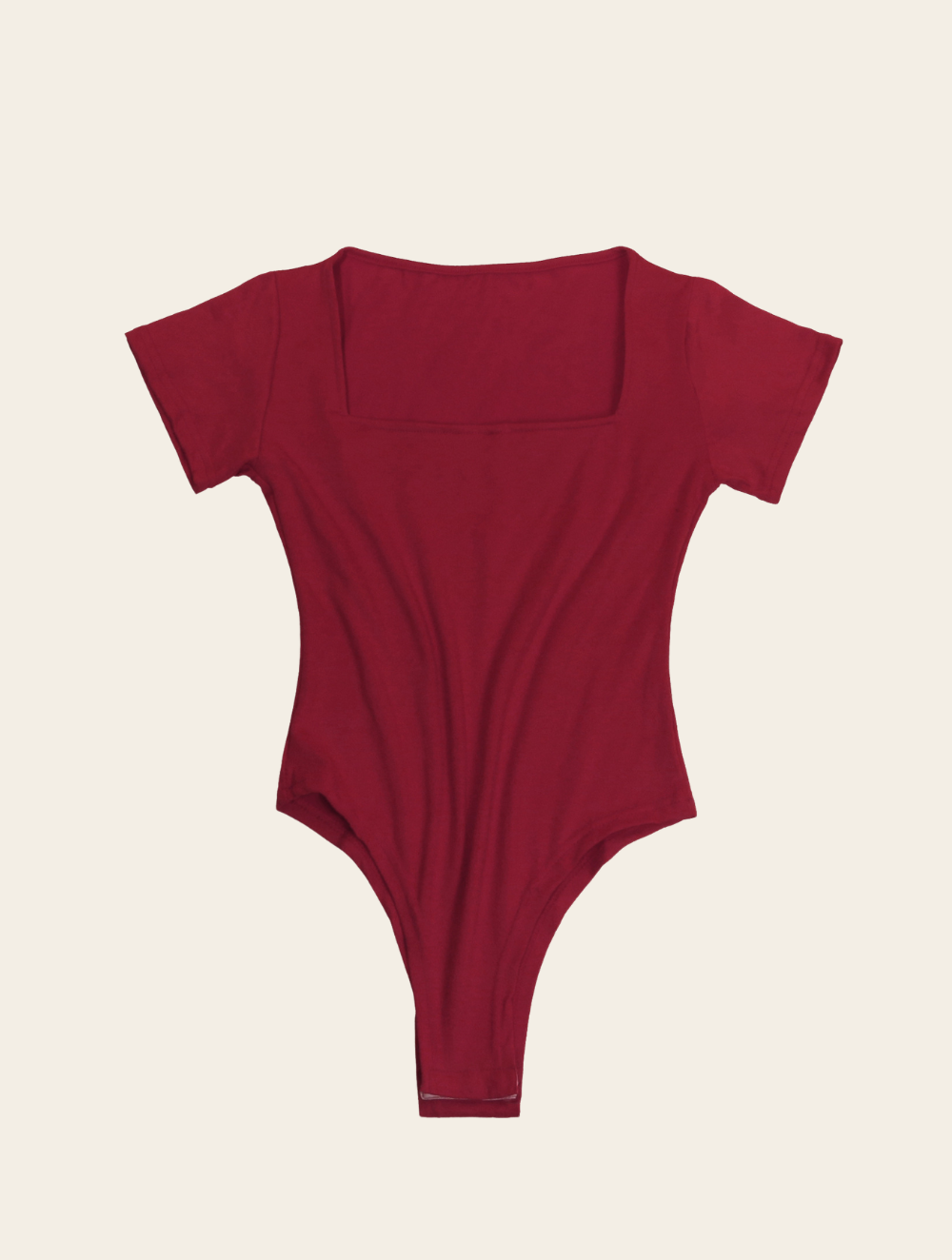 Square nek naadloze String Bodysuit 1+1 Gratis